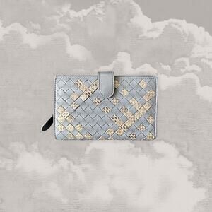 BOTTEGA VENETA Continental Wallet Intrecciato Nappa & Ayers snakeskin leather